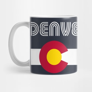 Retro Denver Colorado Flag Home Love Mug